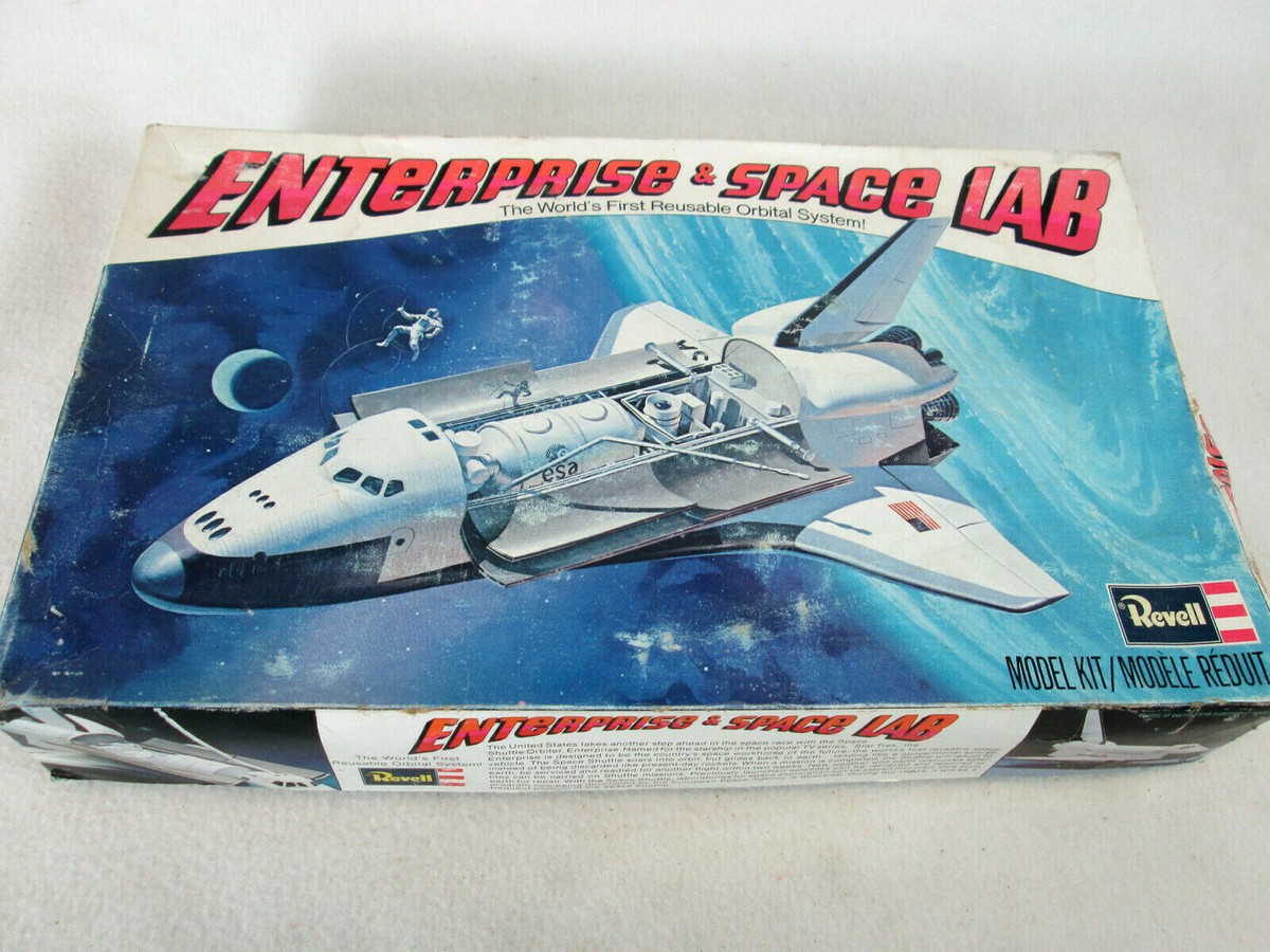 レベル ENTERPRISE & SPACE LAB 1/144 Revell Enterprise Space Lab 1/144 Model Kit Used, Box Wear