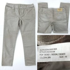 Chaps Denim Girls 16 28x24 Dylan Metallic Sparkle Ankle Skinny Stretch Jeans