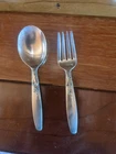 Vintage Lunt Summer Song Sterling Baby Spoon & Fork Set