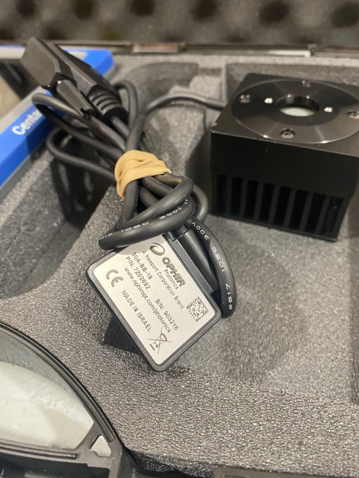 Ophir Thermal Power Energy Measurement Sensor Head 30A-BB-18 & Centauri Meter 9