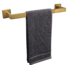 Bath Towel Rack - Square Base Thicken SUS304 Stainless Steel Towel Bar for Ba...