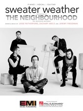 Sweater Weather Song by The Neighbourhood for Piano Vocal Sheet Music Lyrics