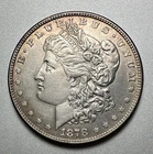 1878  8TF  MORGAN DOLLAR   AU/UNC DETAILS   VAM-7   #9658