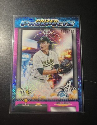 2025 Bowman Draft Mega Jamie Arnold Prized Prospects Mojo Pink /199 Athletics