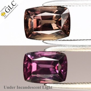 💎 GLC CERTIFIED 1.55ct VVS Cushion Natural Color Change Sapphire Unheated Gem