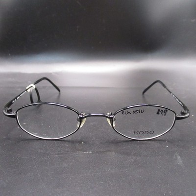 Modo 451 Black Oval Full Rim Eyeglass Frames 43-21-143 Made in Japan