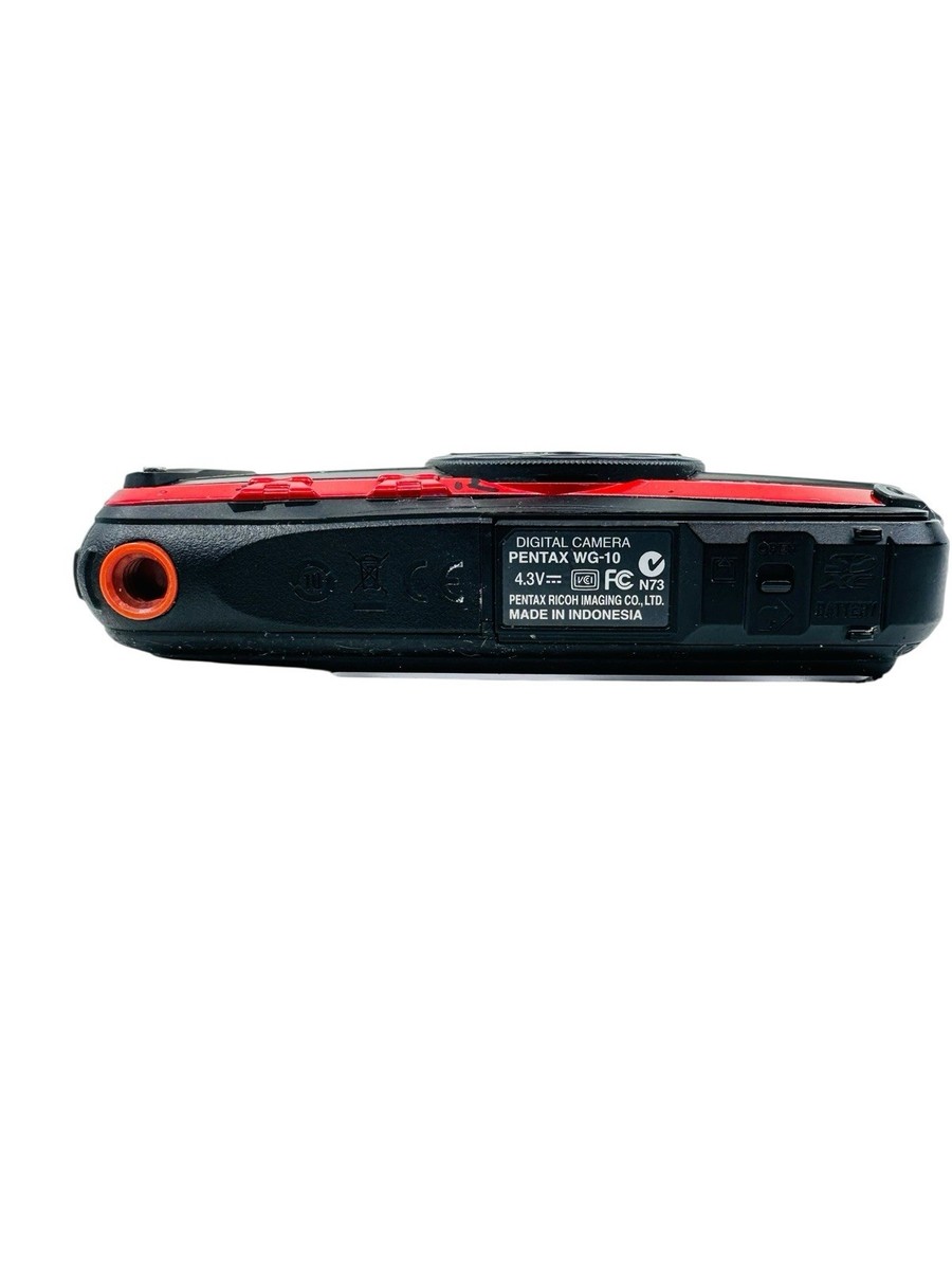 【W2386】 PENTAX WG-10 レッド ペンタックス Amazon.com : Pentax Water Proof Digital Camera PENTAX WG-10 Red
