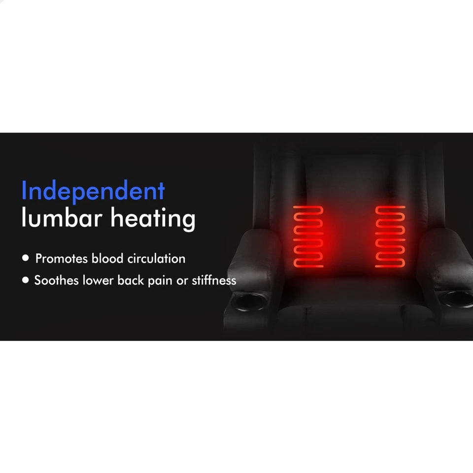 ALFORDSON Recliner Chair Electric Lift Heated Massage Armchair Lounge Sofa - image 4 of 4