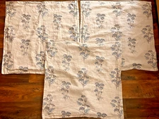 Lot 3 Ballard Designs Ansen Botanical Floral Linen Euro Pillow Shams