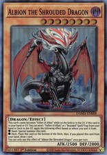 1 x Albion the Shrouded Dragon - DAMA-EN008 - Super Rare - 1st Edition Near Mint