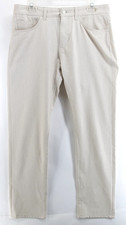 Hugo Boss Men Delaware Slim Fit White Chino Pants 33/30 Performance