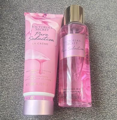 Victoria's Secret Pure Seduction La Creme Mist Spray + Lotion Set 8.4 & 8 oz