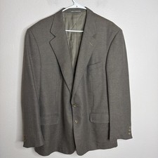 Ermenegildo Zegna Men s Blazer Size 56 R Brown 2 Button Jacket Cashmere Wool EUC