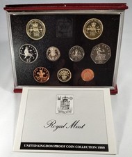 1989 ROYAL MINT UNITED KINGDOM DELUXE PROOF COIN COLLECTION