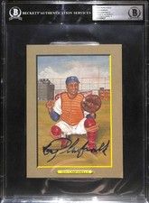 1985 Perez-Steele Great Moments 7 Roy Campanella BGS Auto 8 Autograph B101472