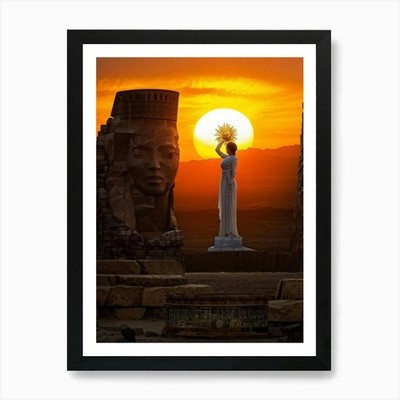 A Digital Painting Capturing The Me Framed Wall Art Poster Canvas Print Picture