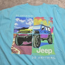  Jeep Wrangler Colorful Shirt T-shirt Size 2XL Men New Without Tags, Outdoor 