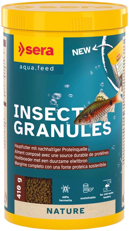 Sera Insect Granules 1000ml Granulatfutter Zierfische Aquarium Hauptfutter
