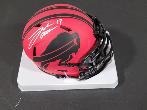 Josh Allen Signed Autographed Rave Mini Helmet Buffalo Bills COA