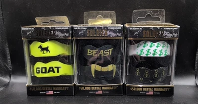 2 Pack Soldier Sports Custom All Sports Mouthguard Adult New Multiple Colors New