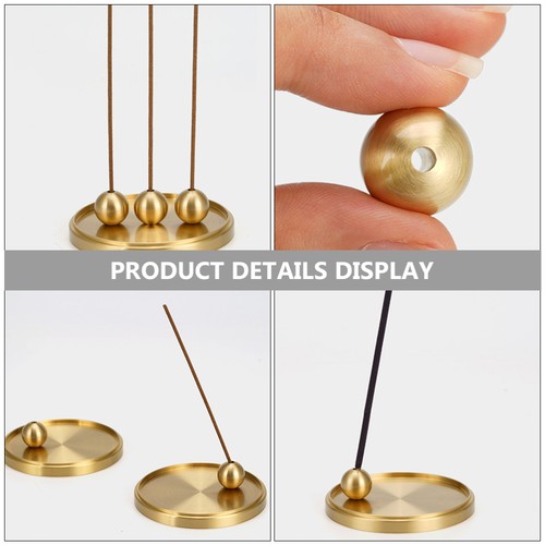 Incense Holder Metal Antiquing Censer Holder Brass Incense Stick Holder with - Picture 5 of 12