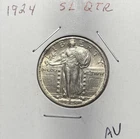 1924 Standing Liberty Silver Quarter Dollar (25C)- Almost Uncirculated