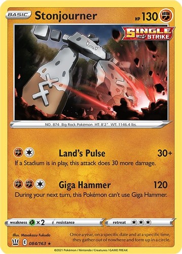 Pokemon Stonjourner [SWSH05: Battle Styles - 084/163]