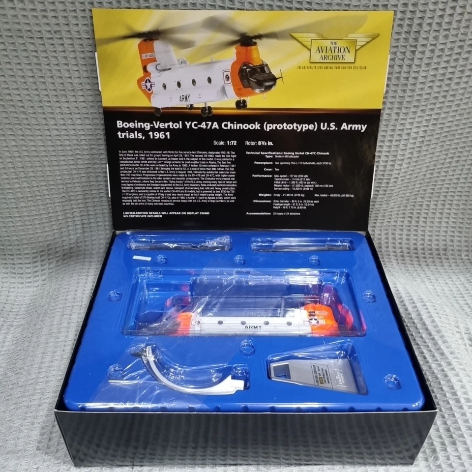 Corgi AA34203 Boeing-Vertol Chinook (Prototipo) US Army Trials 1961 escala 1:72 Foto 3 de 4