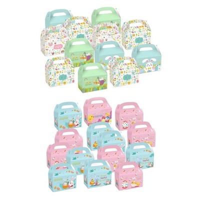 12x Ostern Leckerli Boxen Frohe Ostern Geschenkboxen Jungen Mädchen Deko Hase Boxen