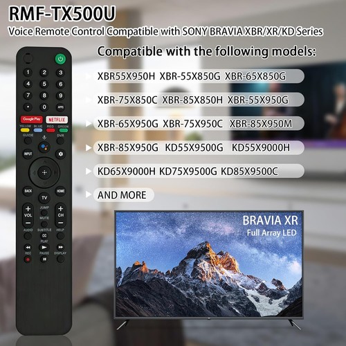 Universal Sony RMF-TX500U Remote Control Suitable for All Bravia Models Voice - Picture 2 of 6