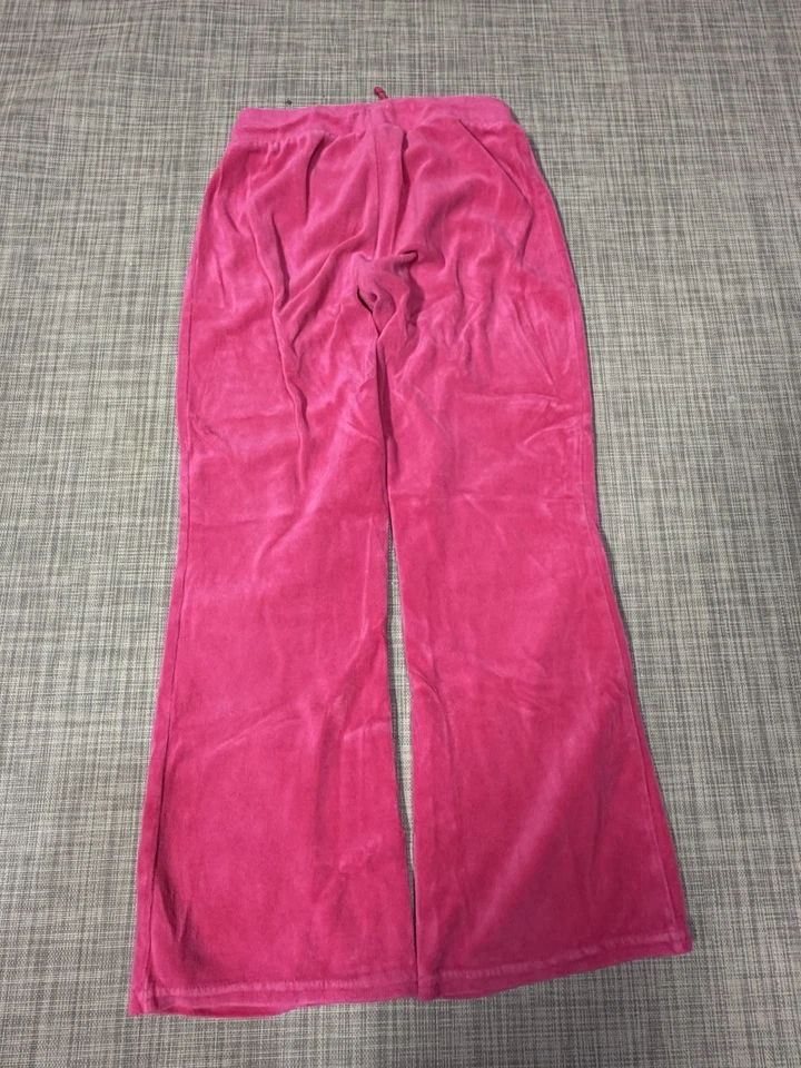 VTG Y2K Juicy Couture Kids Pink Sweatpants Girls Size 7/8 Cute Pants - Image 2 of 4