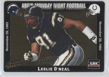 1993 Action Packed Monday Night Football Leslie O'Neal #51 0b5