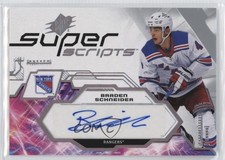 2023-24 SPx Superscripts Braden Schneider #SS-SC Auto b8c