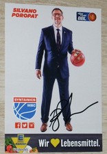 SILVANO POROPAT Mitteldeutscher BC SYNTAINICS Basketball Signiert Autogrammkarte