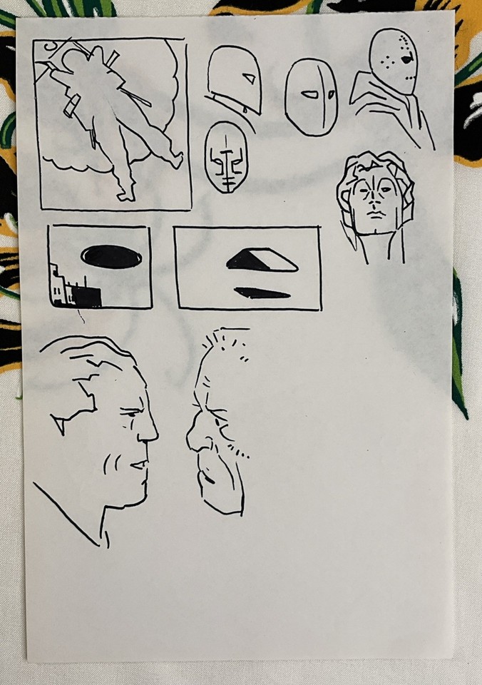 Alex Toth original sketch art Comic Art