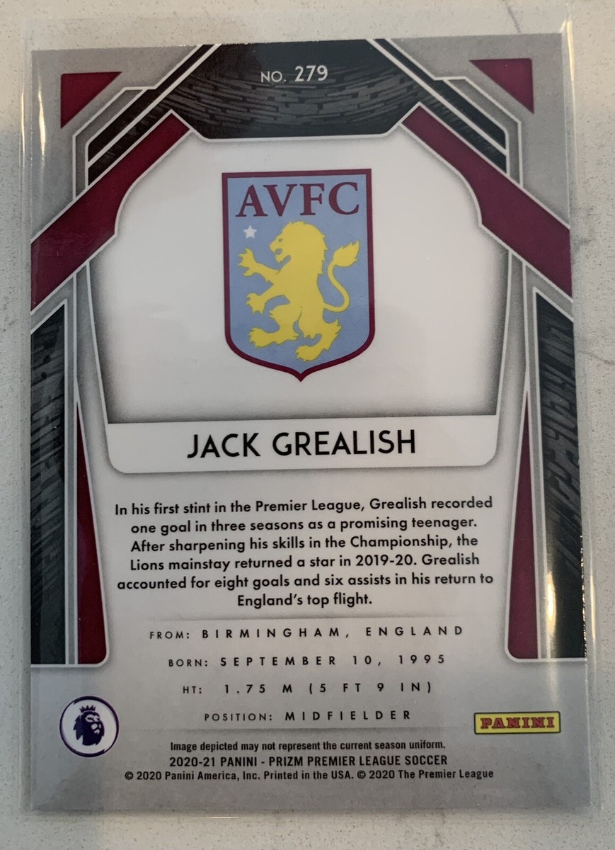 2020-21 Panini Prizm Premier League JACK GREALISH Silver