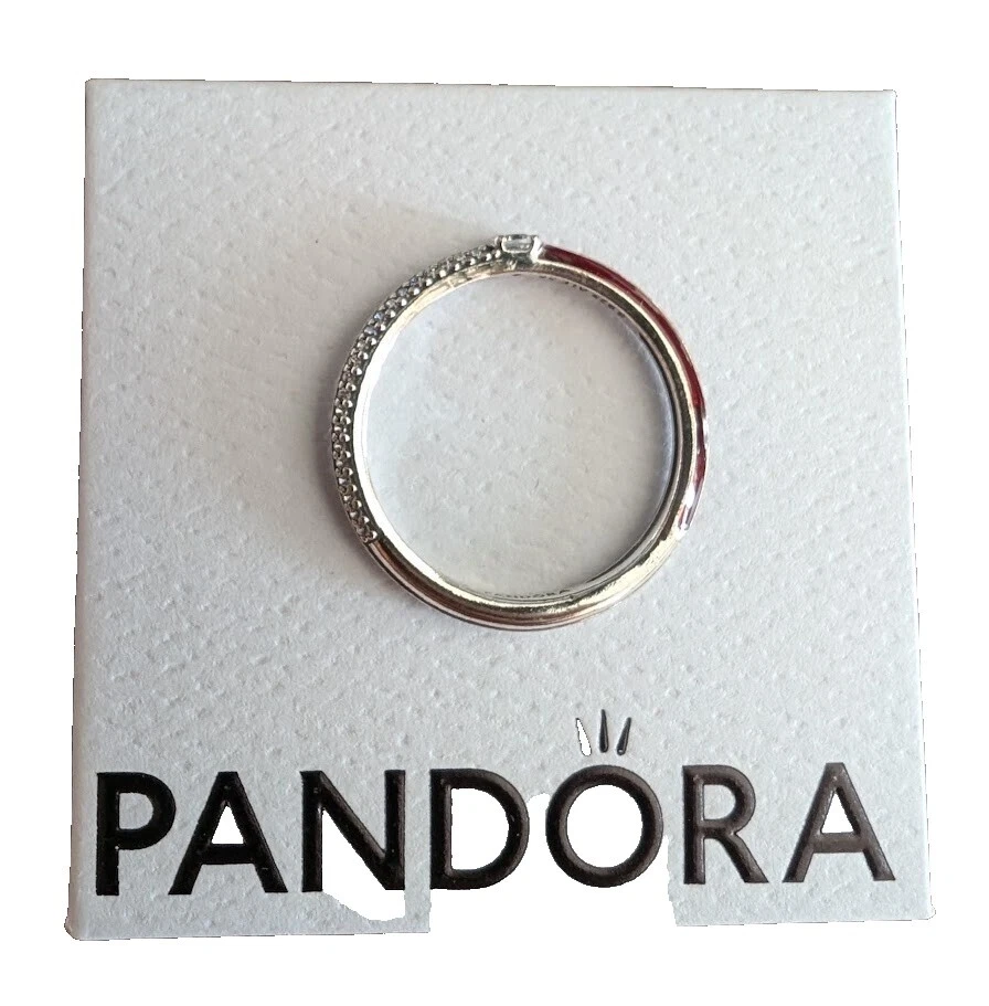 Anillos de moda con banda de circonio cúbico de esmalte PANDORA