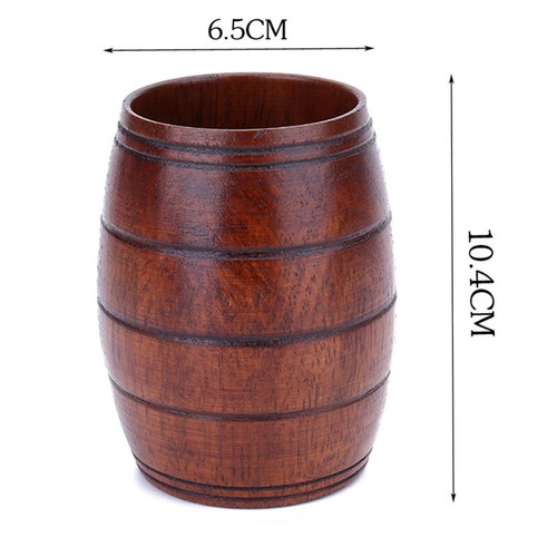 Wooden Handmade Cup Tea set Coffee Juice Tea Cup Natural Beer Wood Drinkware - Picture 8 of 12