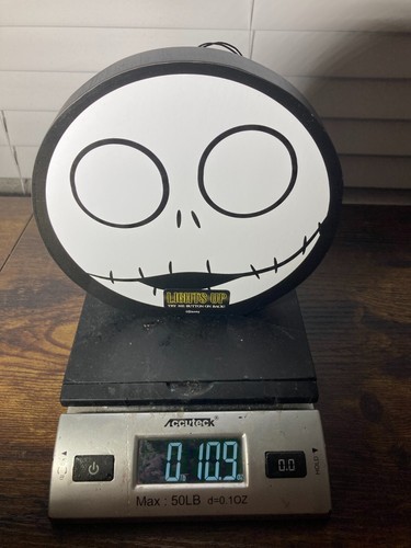 Pesadilla antes de Navidad Jack Skellington luz colgador de pared letrero de madera LED - Imagen 5 de 5