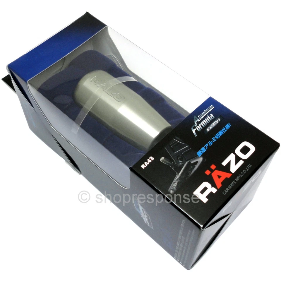 RAZO RA43 Gunmetal Aluminio Fórmula Cambio Perilla Engranaje 103g JAPÓN JDM Foto 3 de 3