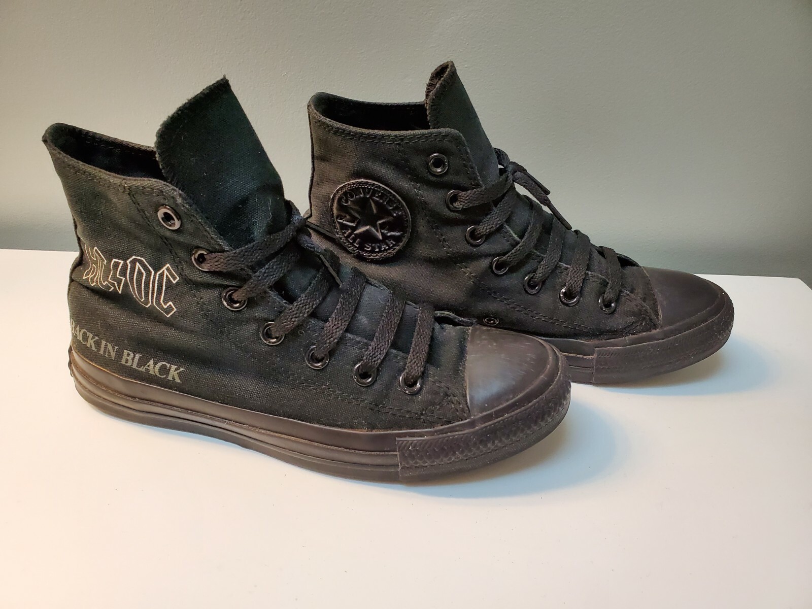 Converse Chuck Taylor All Star Back in Black Hi-Top Sneakers Sz | eBay