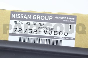 Nissan 72752 jg000