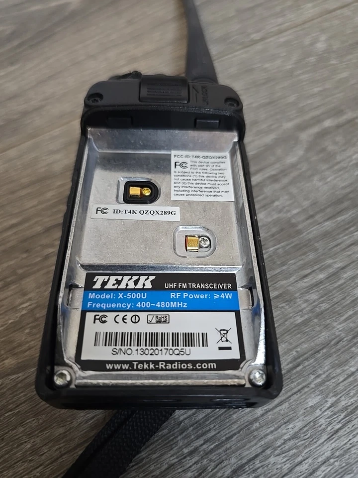 TEKK X-500U UHF 400-480 MHz Transceptor FM Radio bidireccional Foto 3 de 4
