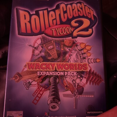 Rollercoaster Tycoon 2 Wacky World's Expansion Pack PC CD-ROM