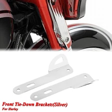 Front Tie-Down Brackets For Harley Street Glide Ultra Classic Limited Chrome