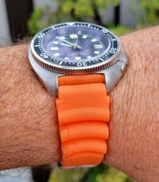 seiko turtle orange strap