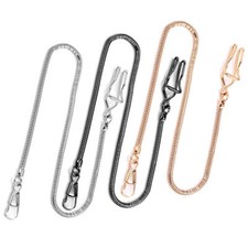 1PCS 12 inch Pocket Watch Snake Chain Fob Pendant Watch Black Silver Rosegold