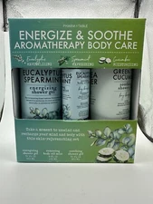 Pharm to Table Aromatherapy Body Care Eucalyptus Spearmint Cucumber Set Shower