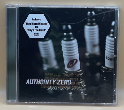 A Passage in Time by Authority Zero CD 2002 Lava Records Hype Sticker Promo
