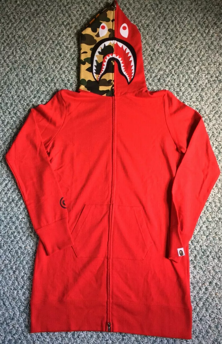 Bape Shark Hoodie Red Camo